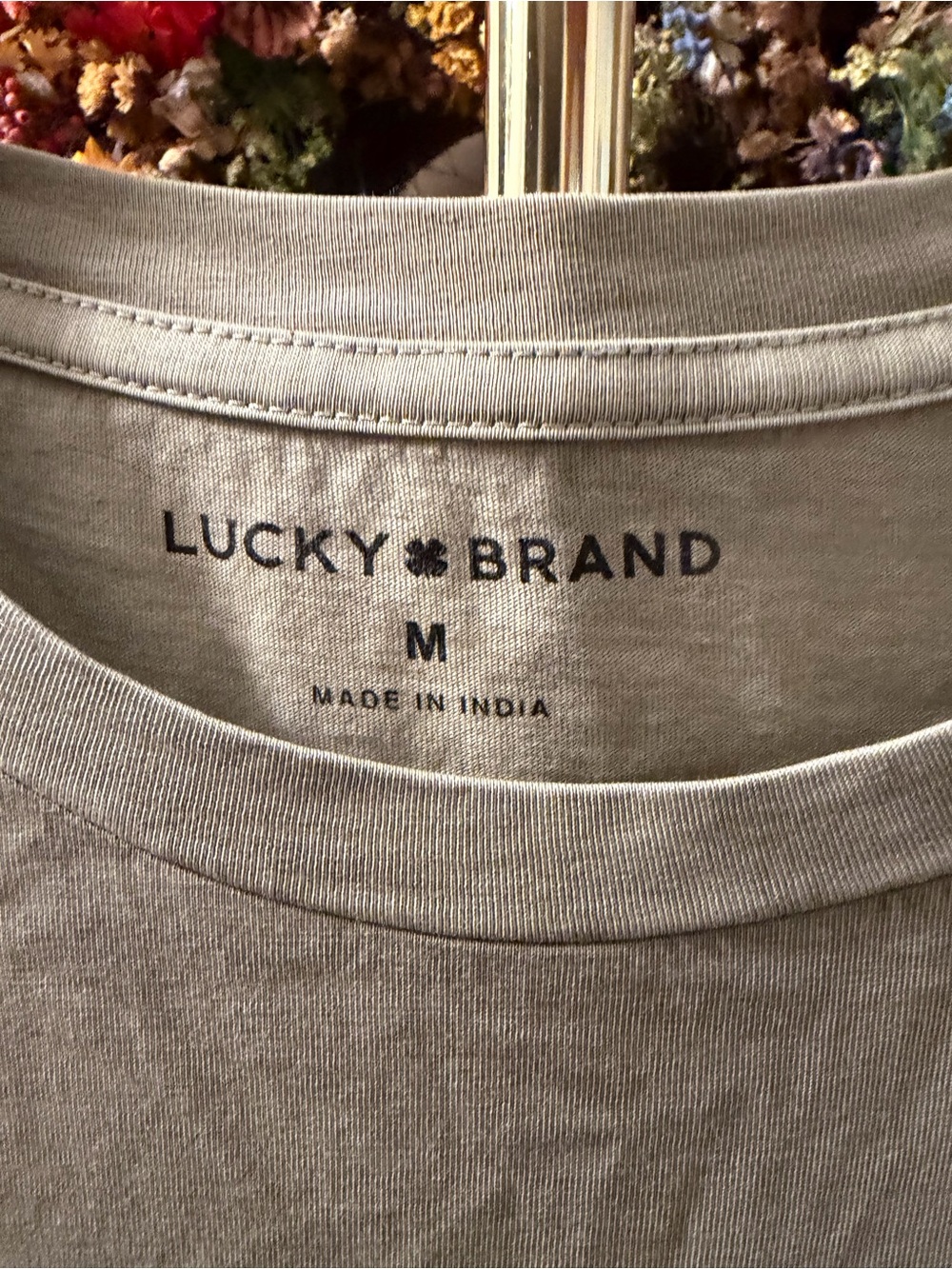 Lucky Brand Sage Green Floral Graphic Tee - Picture 3 of 3